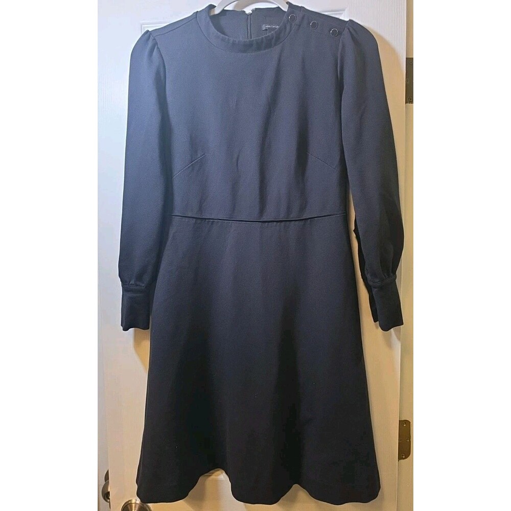 Ann Taylor Dress Women's Size 2 Black Long Sleeve